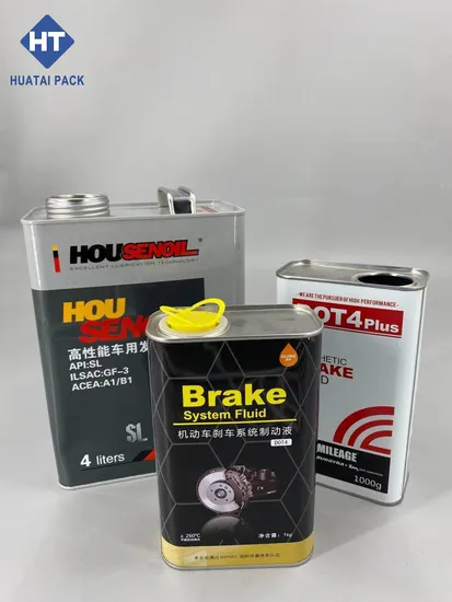 Hot Sale Square 1 Gallon Motor Oil Tin Cans for Car China Manufacturer