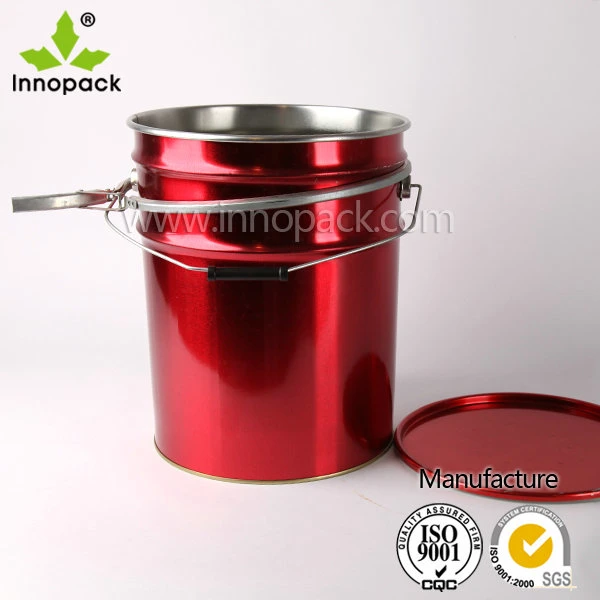 High Quality 15 Liter Metal Bucket for Paint and Chemical Use