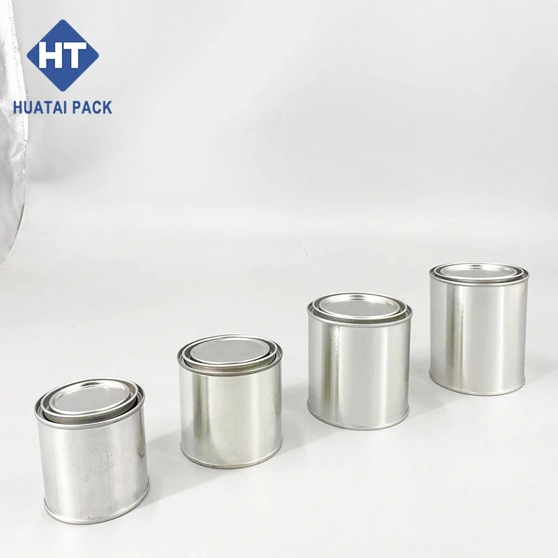 Factory Paint Tin Can with Lever Lid 1pint Small Round Tin Can for Paint