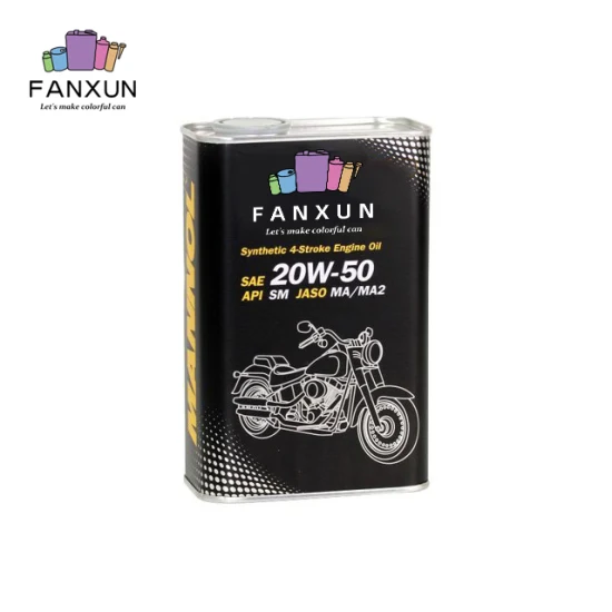 5L Square Engine Oil Can Modern High Quality Metal Motor Oil Tin Can Packaging Empty Lubricants Oil Tin Cans