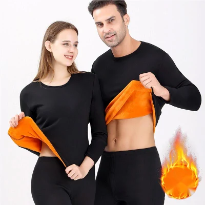 Men and Women′s Thermal Underwear Set, Soft Fleece Lined Long Johns, Winter Warm Base Layer Top & Bottom