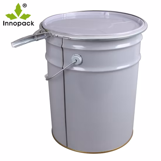Un Approved Metal Custom Chemical Paint Pail 5 Gallon Pail Bucket with Lever Lock Ring Lid